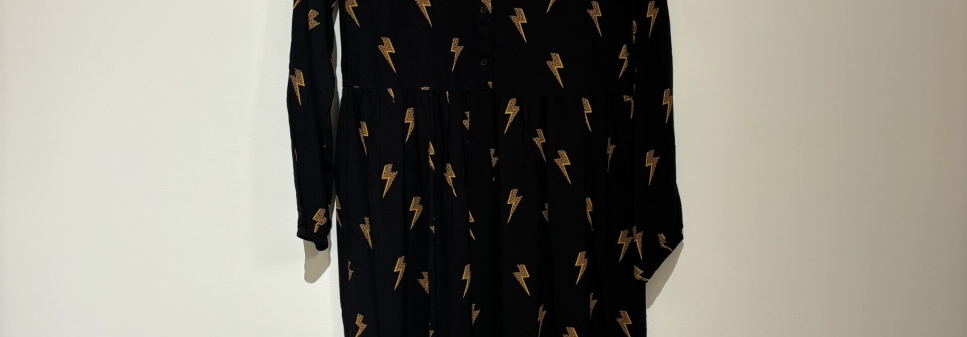 Esther lightning smock dress Black