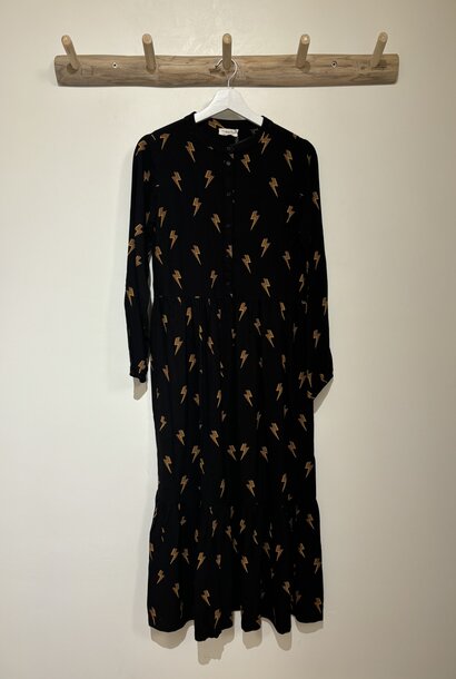 Esther lightning smock dress Black