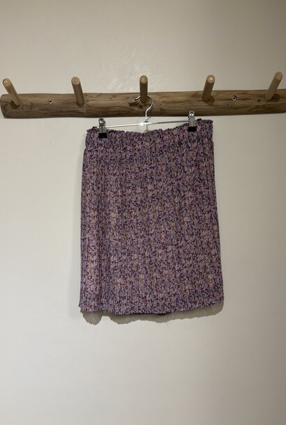 Eliza plissé skirt Flower Lila