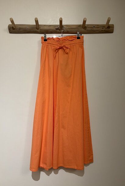Sunco wide popeline pant Neon Orange