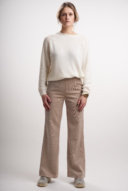 Charro corduroy wide pant Beige