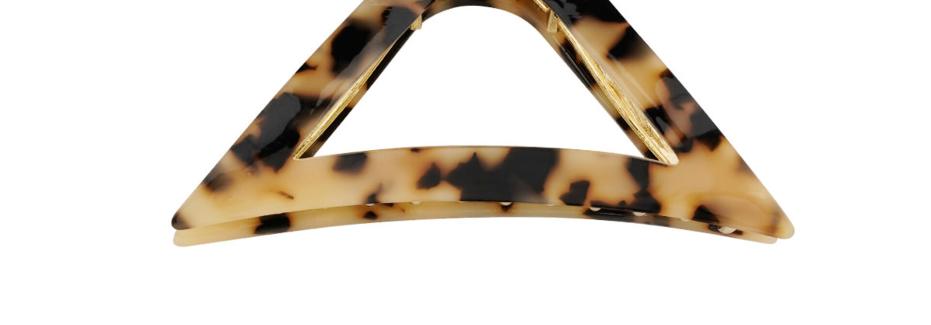 Triangle metal hairclip Naturelle