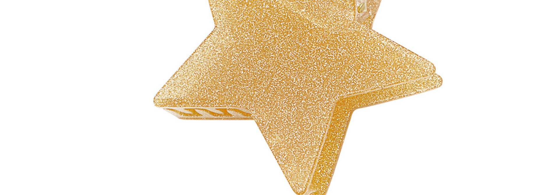 Star glitter hairclip Gold