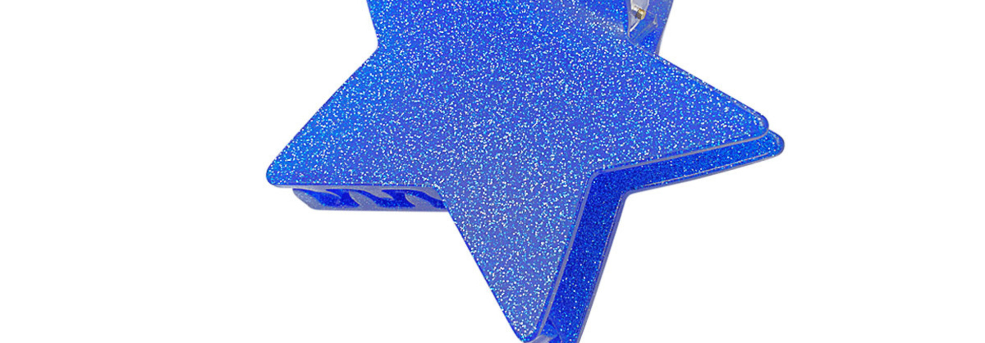 Star glitter hairclip Cobalt Blue