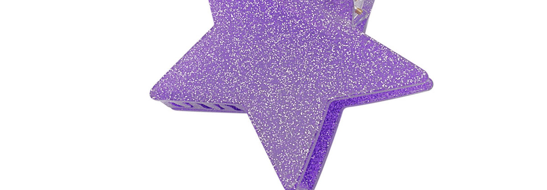 Star glitter hairclip Purple