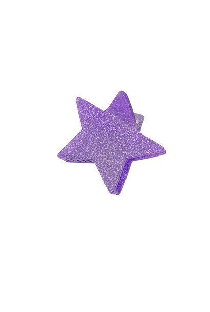 Star glitter hairclip Purple