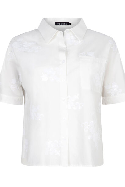 Madden s/s sequin blouse White