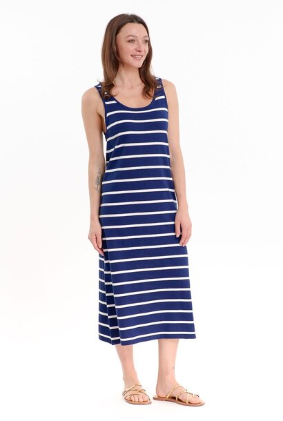 Senna stripped stretch dress Marine