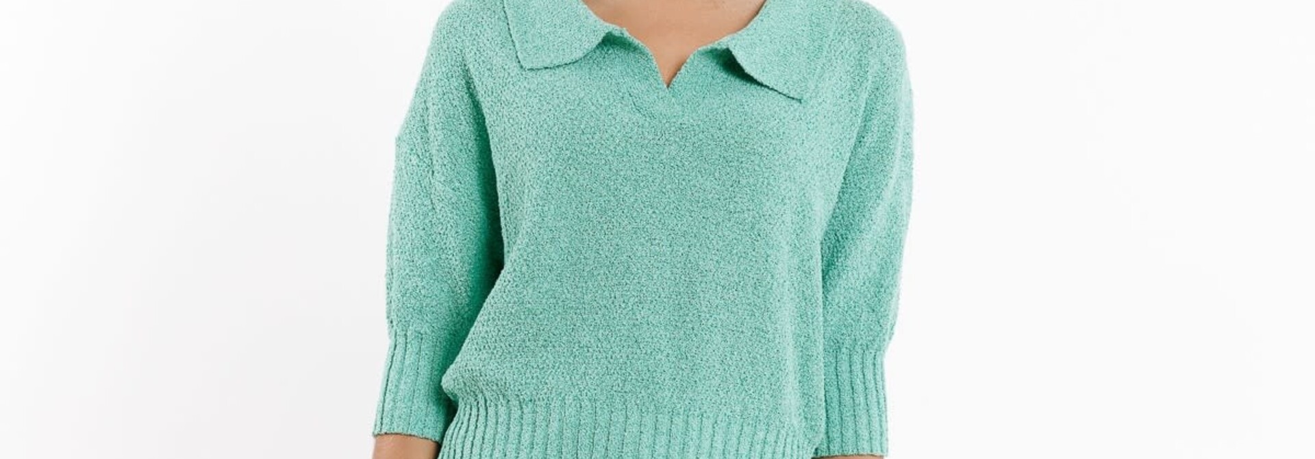 Daffné polo s/s knit Green