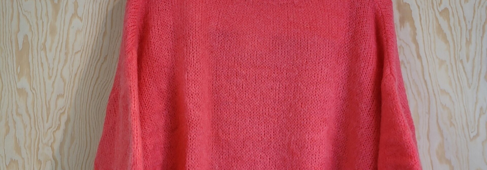Agnea boxy s/s knit Coral Pink