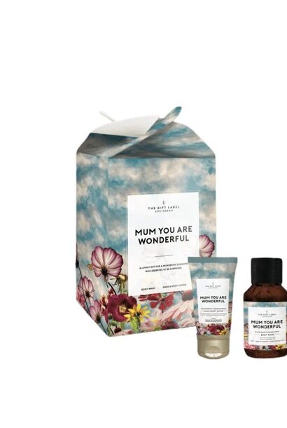 Giftbox "MUM you are wonderful"  body wash + hand/body lotion