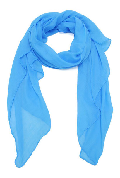 Dolly fine coton basic scarf 100x180 Turquoise