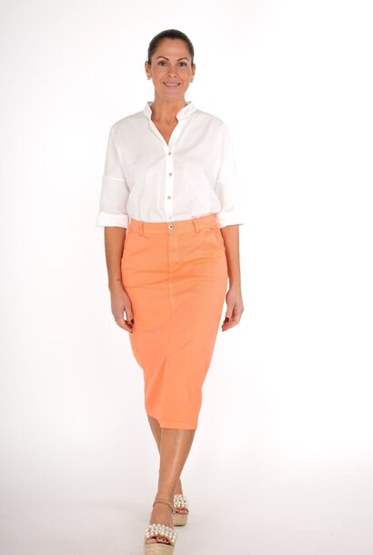 Clayton stretch pencil skirt Salmon