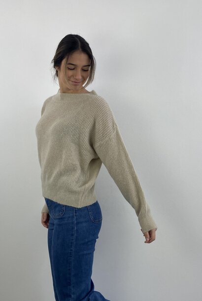 Thaïs short boatneck Beige Naturel