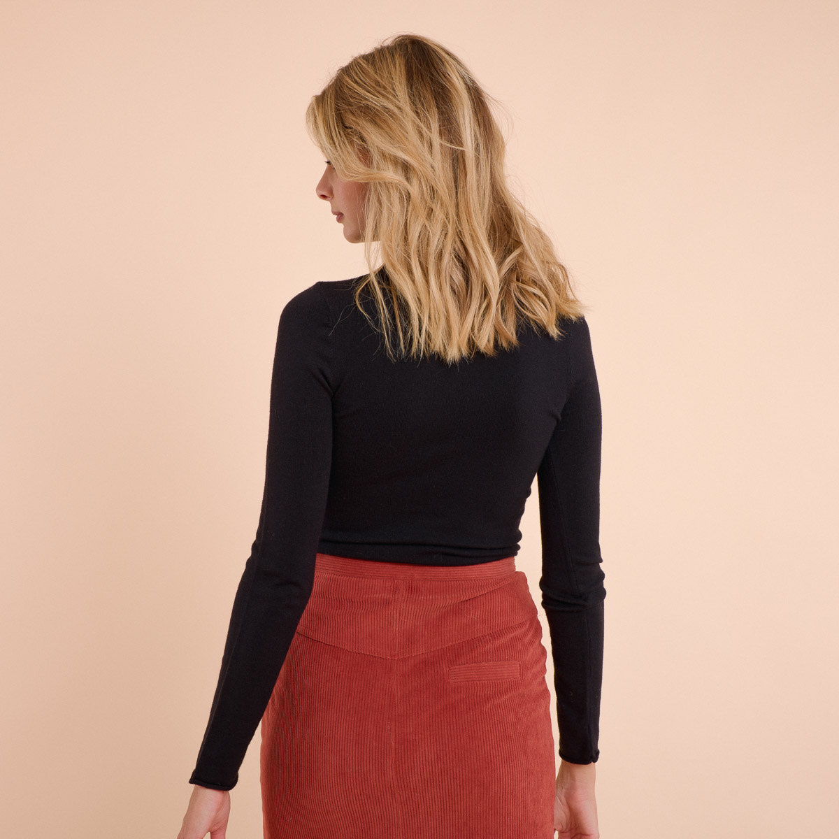 Magali turtleneck t-shirt Black-2
