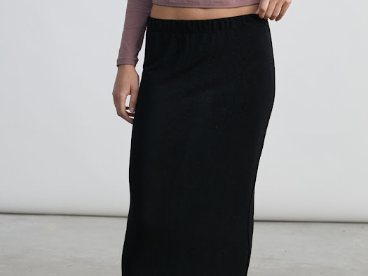 Lotte sparkeling skirt Black-1