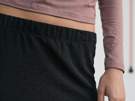 Lotte sparkeling skirt Black-4