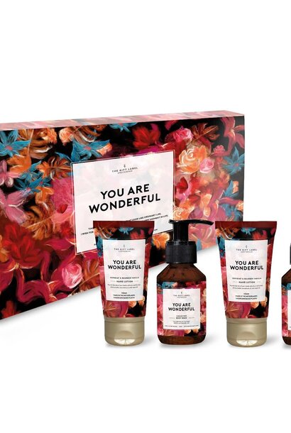 "You are Wonderful" Giftbox - handsoap + handlotion + body wash + body lotion