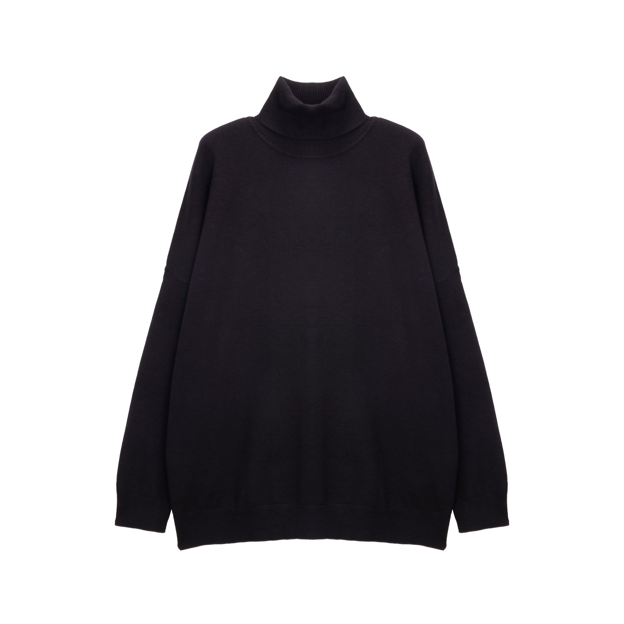 Rebecca wide fine turtleneck Black-4