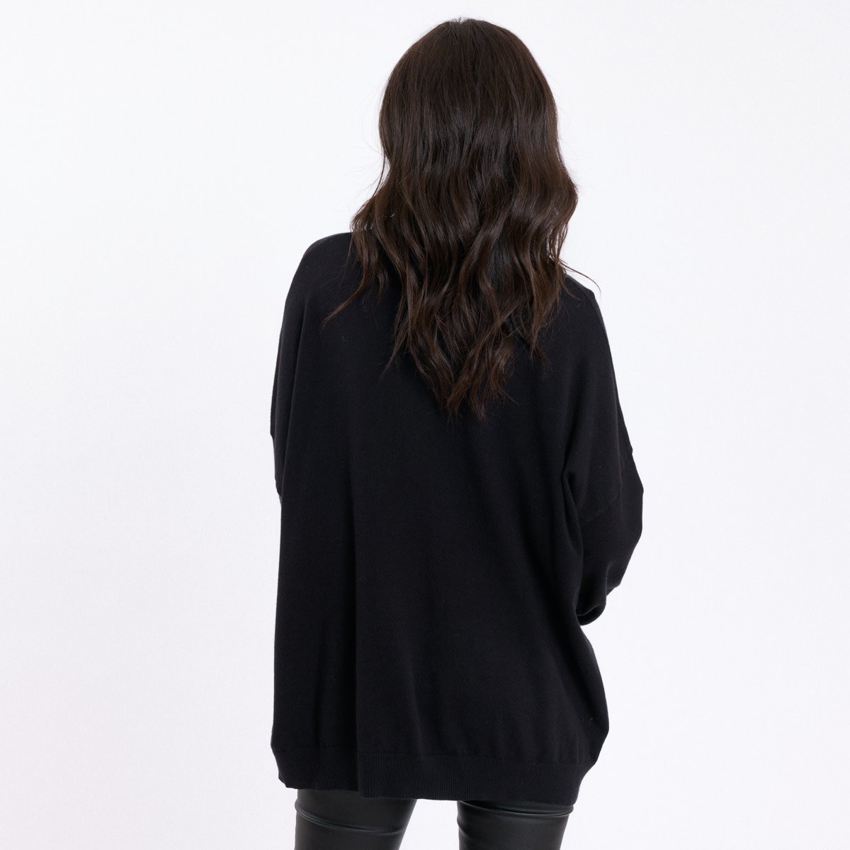 Rebecca wide fine turtleneck Black-3