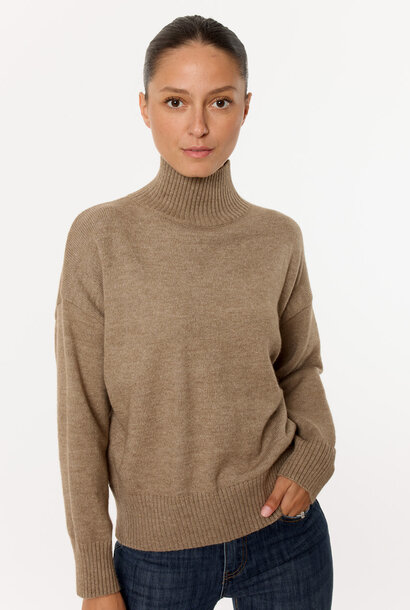 Justin basic knit Taupe