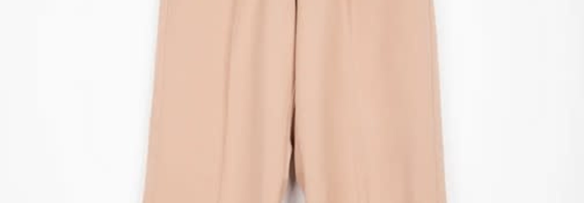 Lou wide pant with split Beige