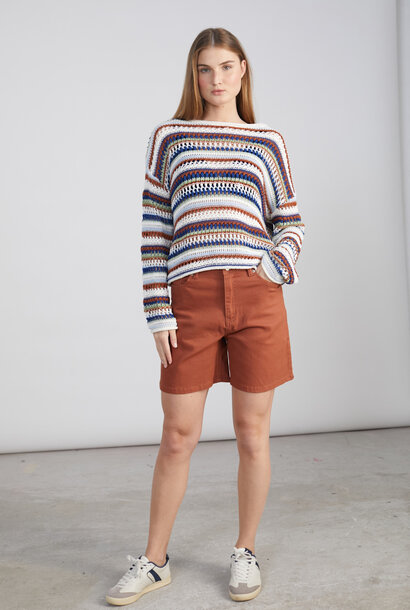 Robin  stretch canvas  short Terra Brown