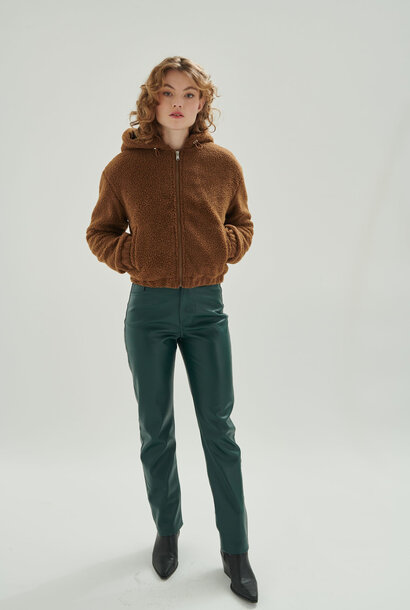 Venna leather pant Green