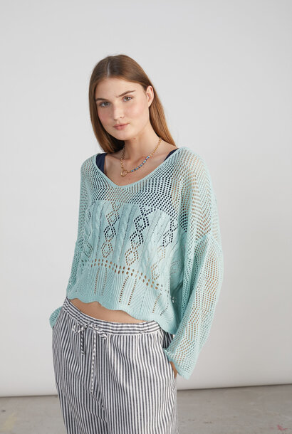 Karen crochette knit Green
