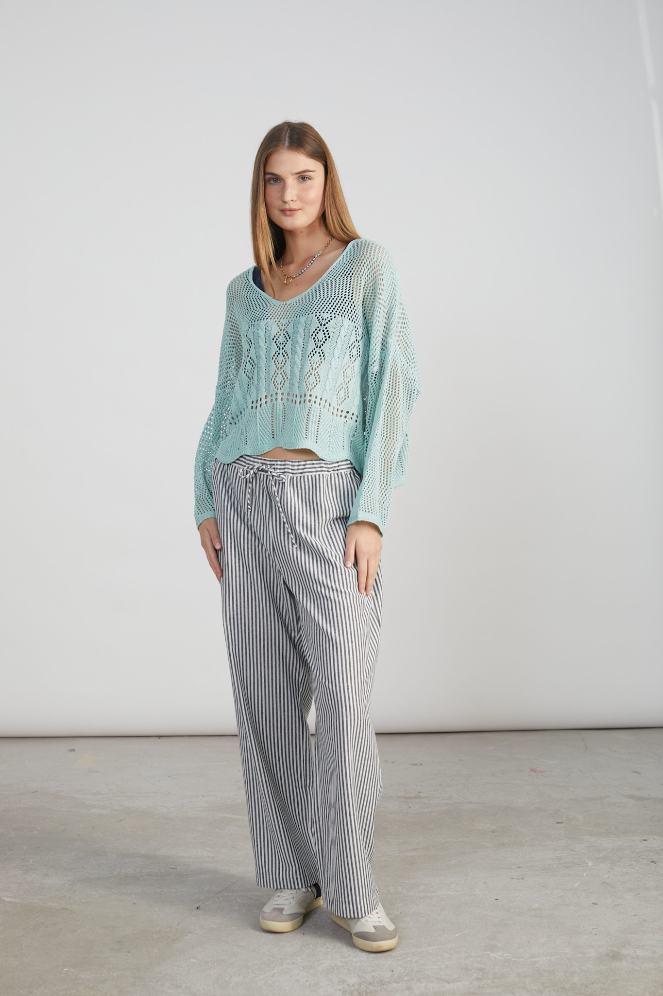 Karen crochette knit Green-2