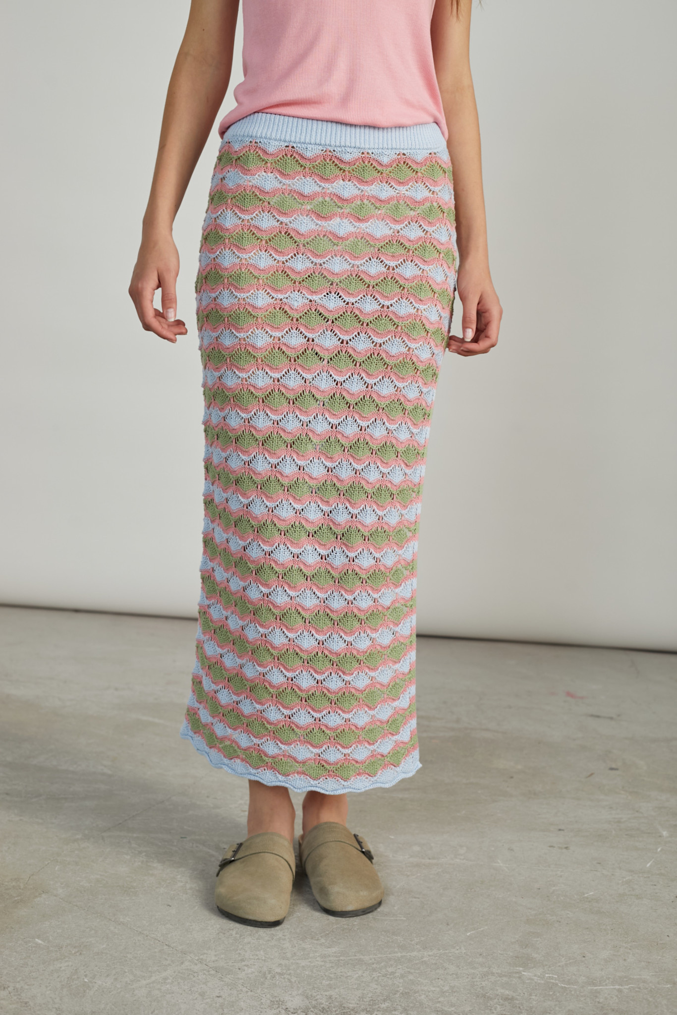 Ariel chrchette skirt Light Blue-1