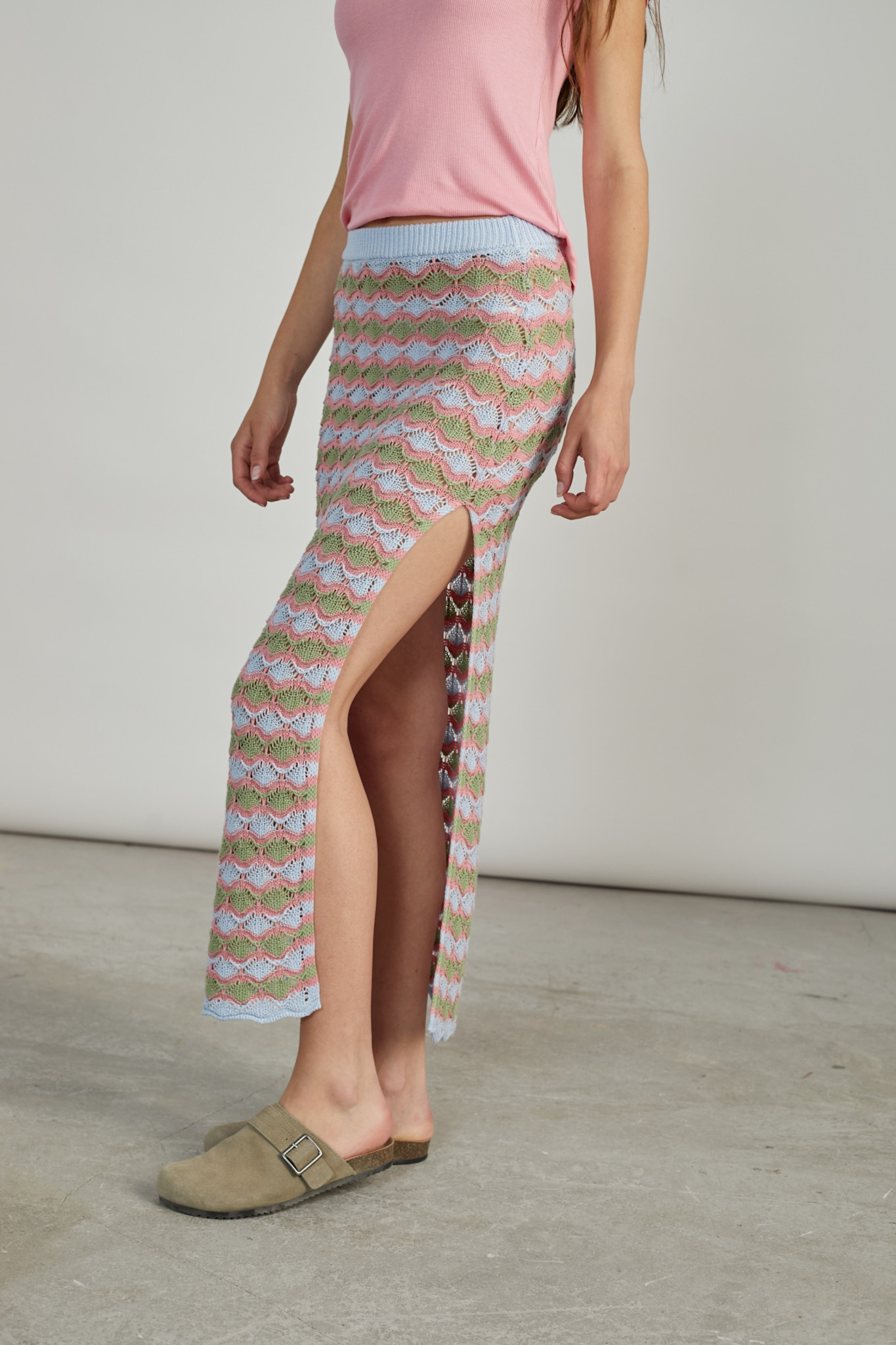 Ariel chrchette skirt Light Blue-2