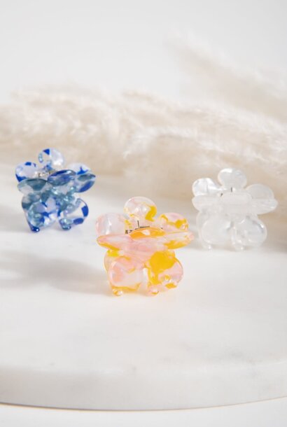 3 pc set flower hairclips Multi