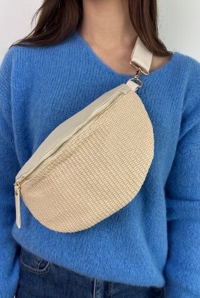Reva Sisal bumbag Off-White