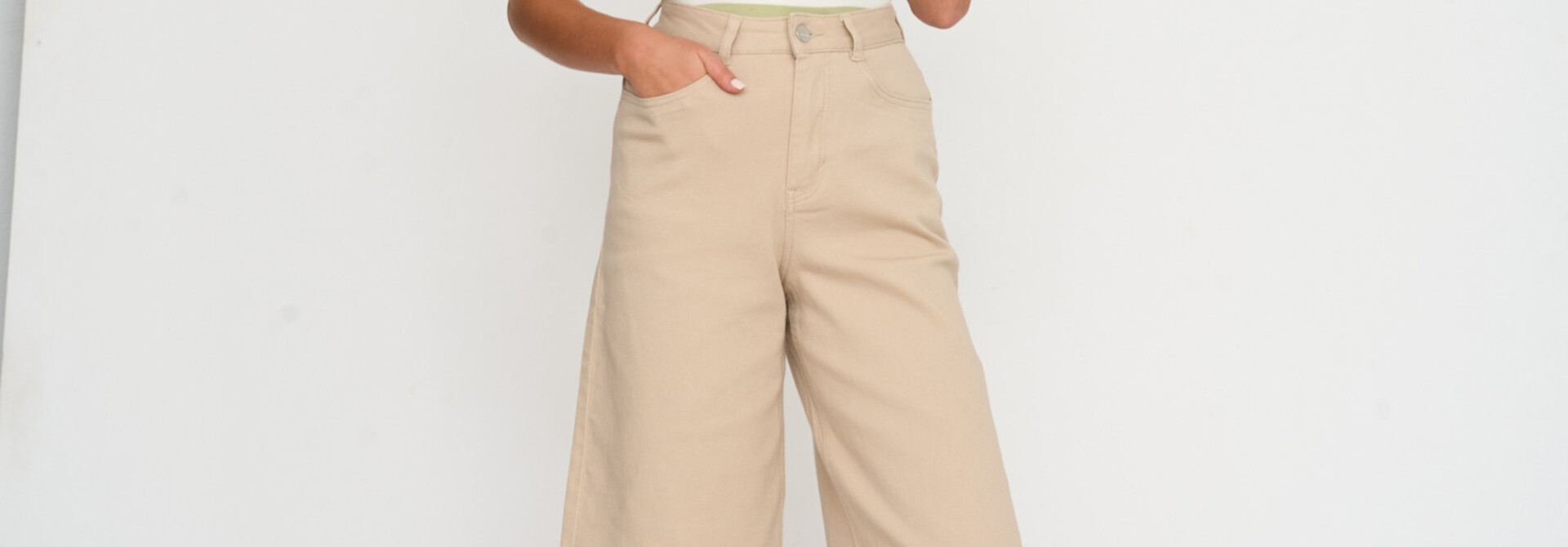 Bobby stretch bermuda Beige