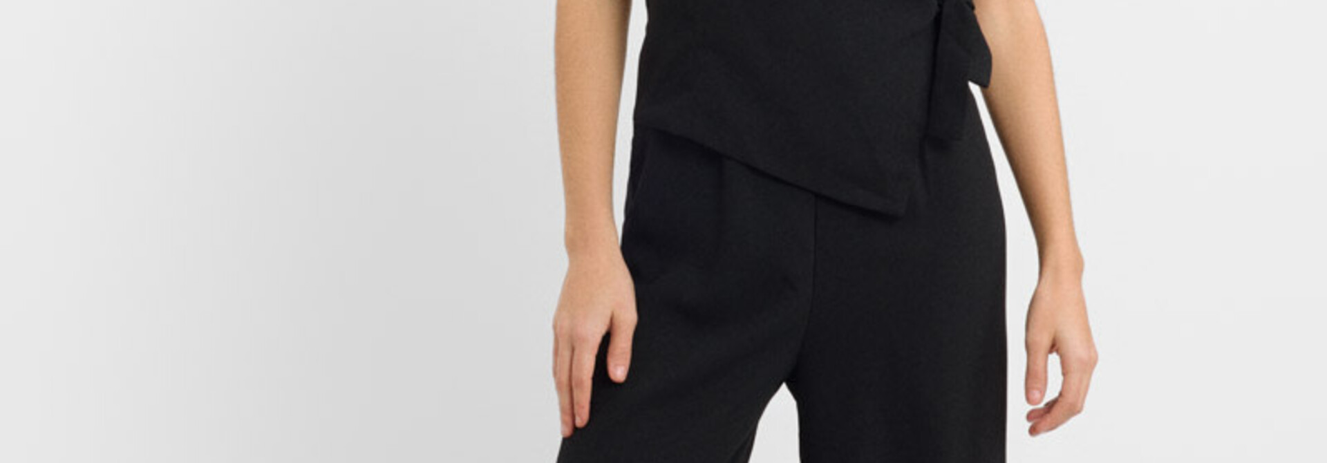 Naomi wrap jumpsuit Black