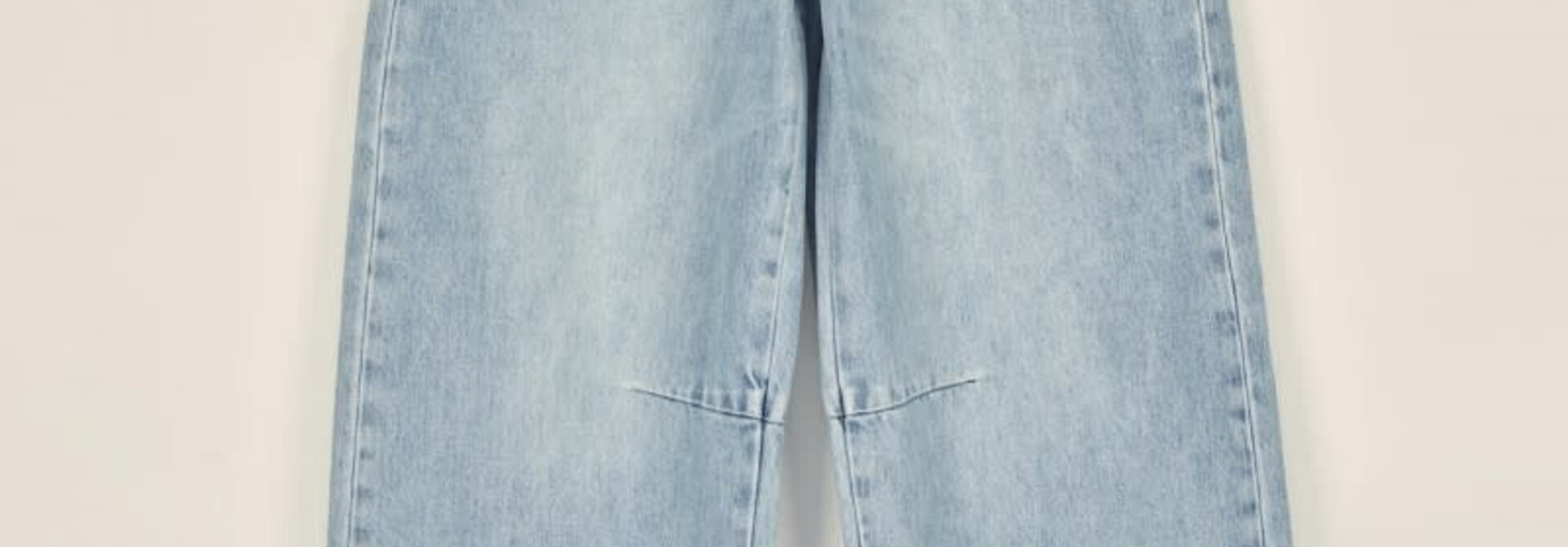 Brook wide balloon denim Light Stone