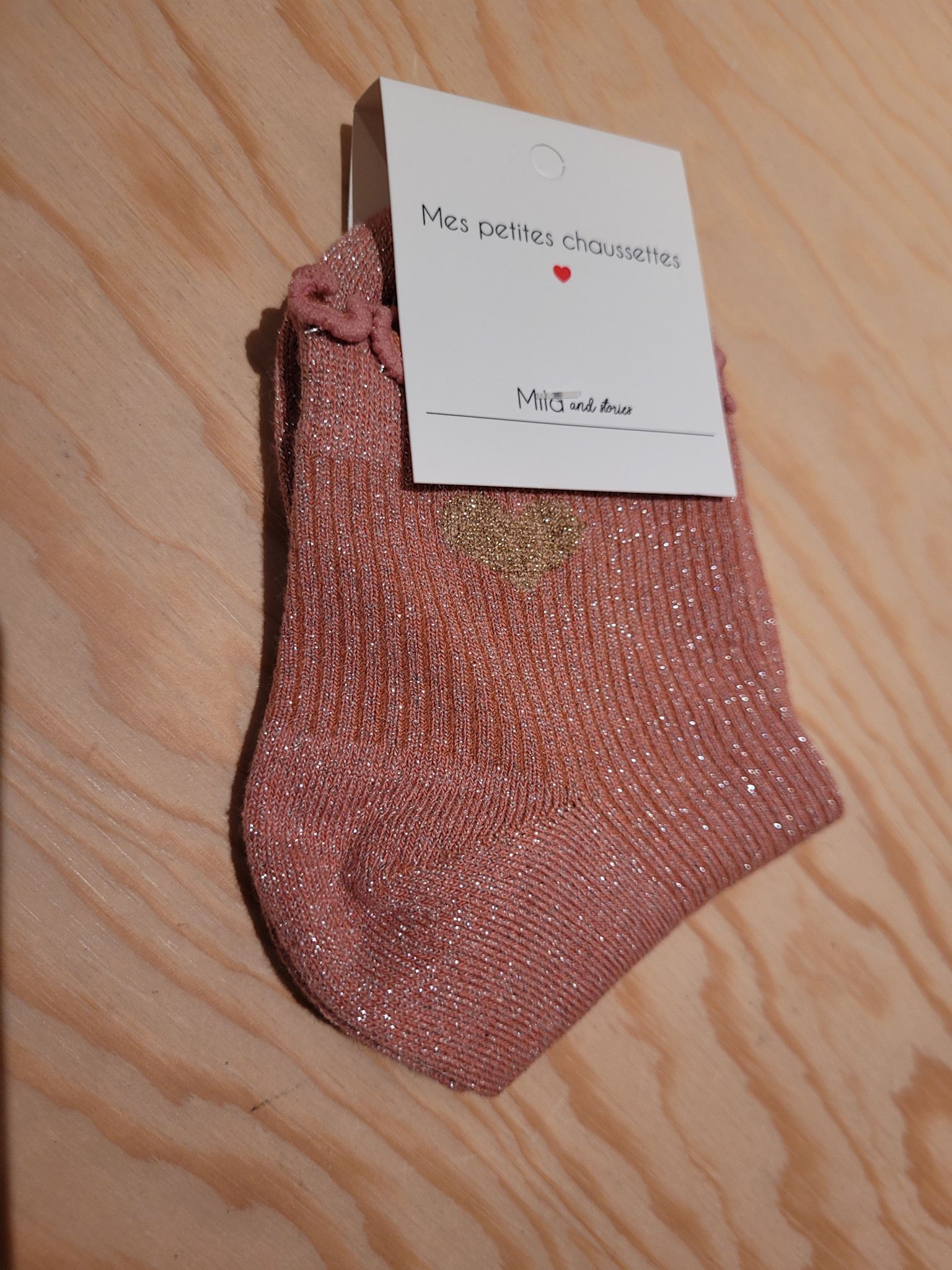 Frill heart short socks Terra-1