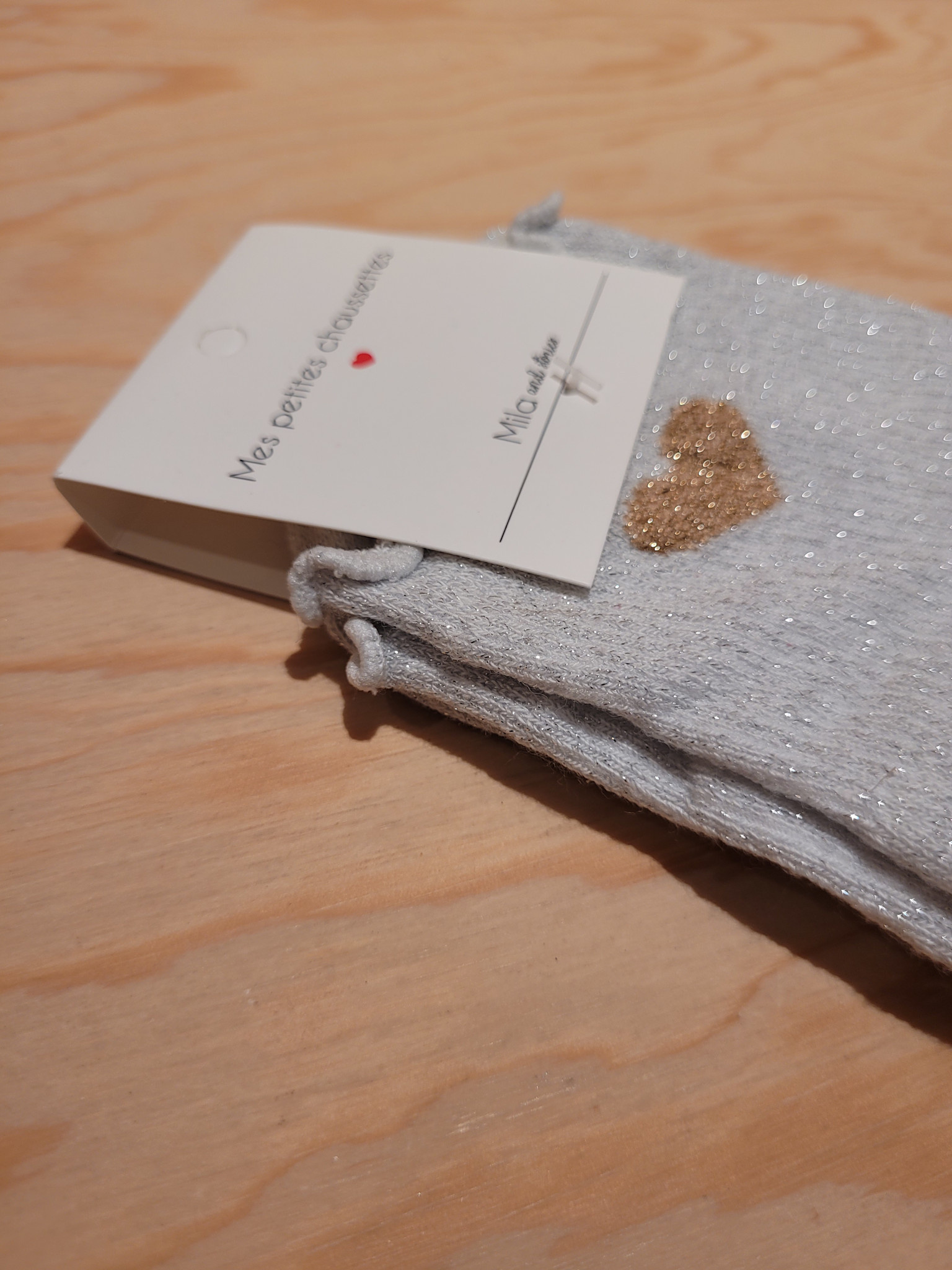 Frill heart short socks White-2