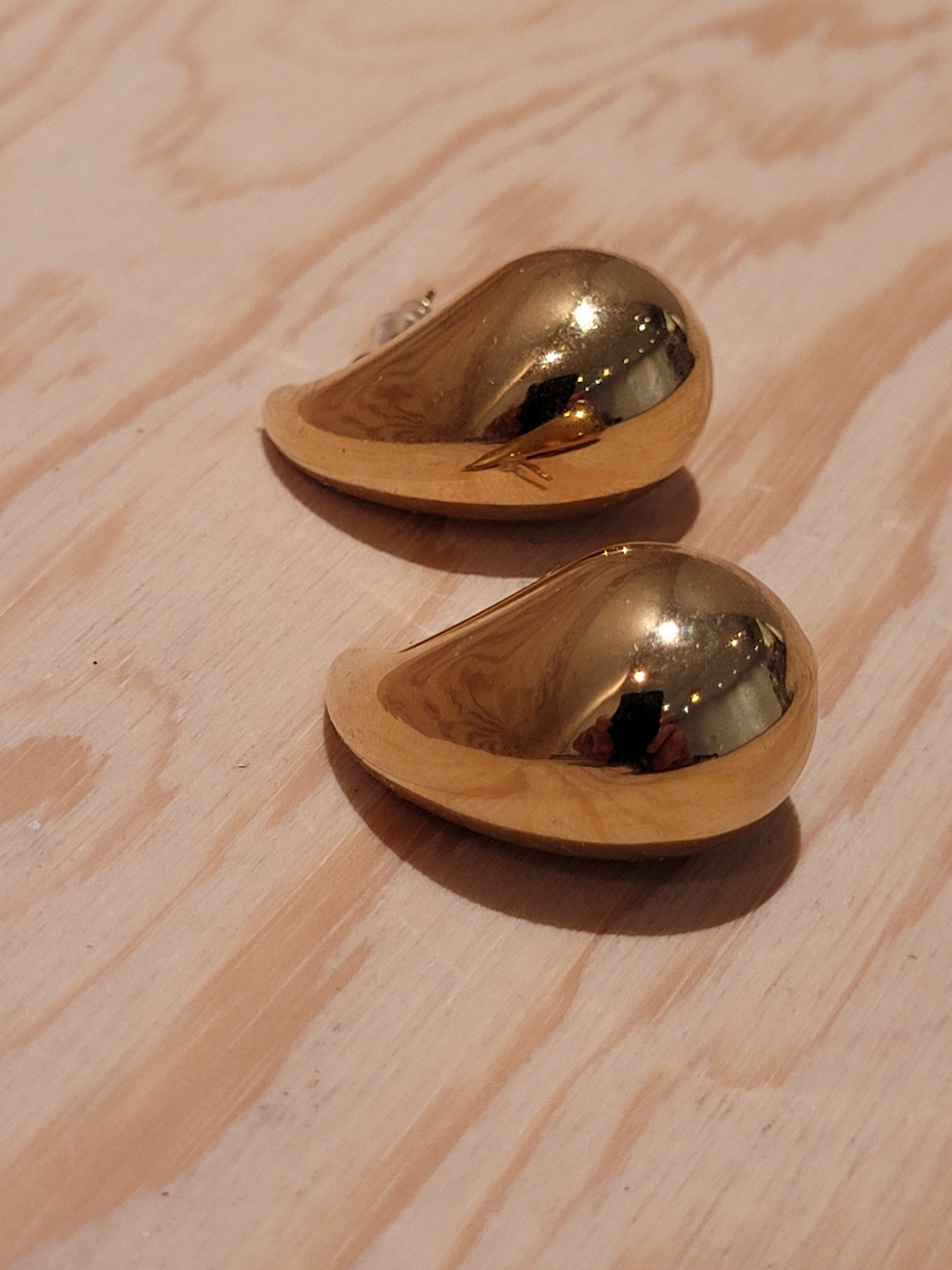 Benn big drop earrings Gold-2