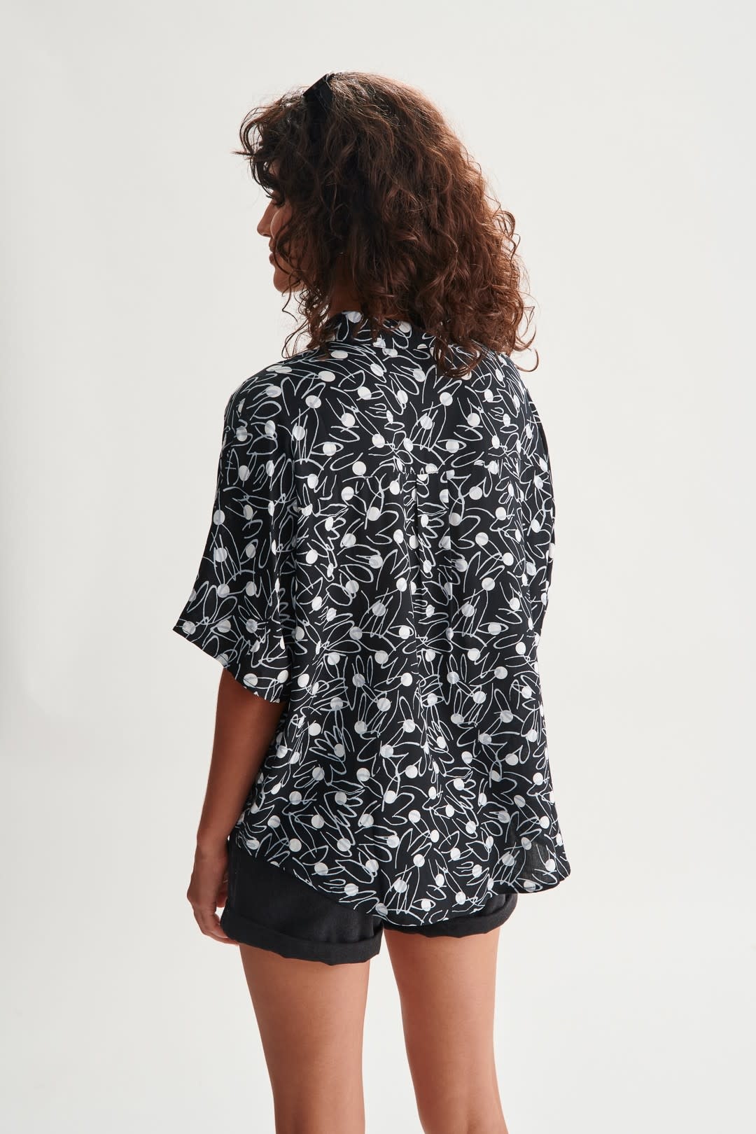 Knox oversized  shirt Black-2