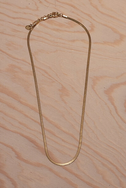 Taylor ultra fine flat necklace Gold