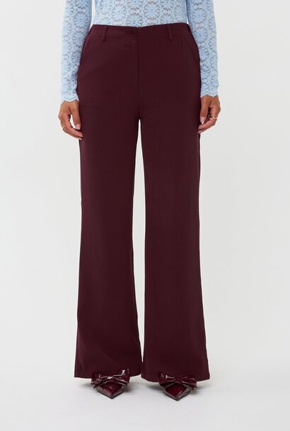 Solange wide pant Burgundy
