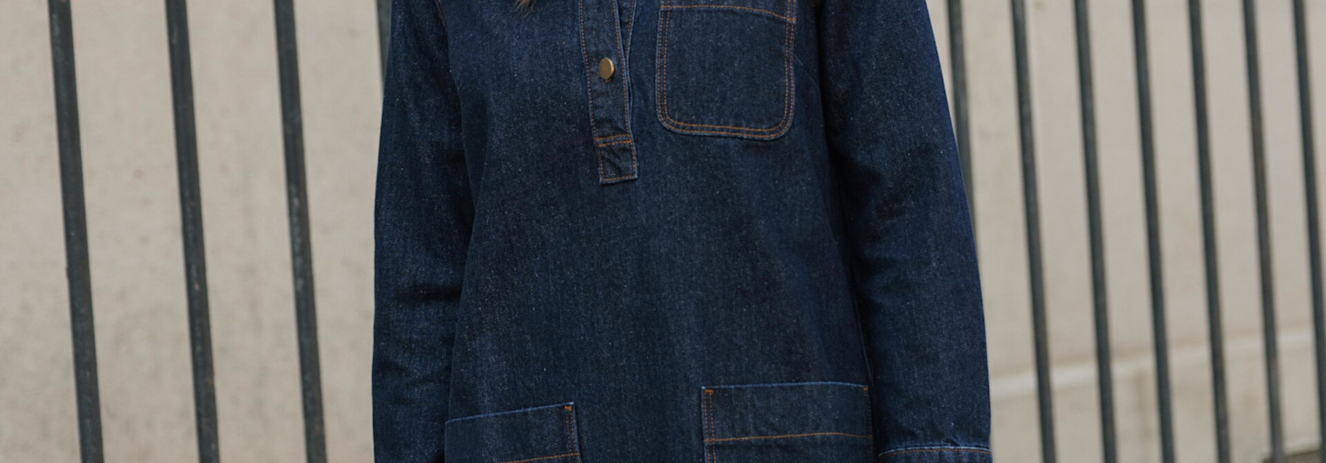 Rebecca minimal denim dess Dark Blue