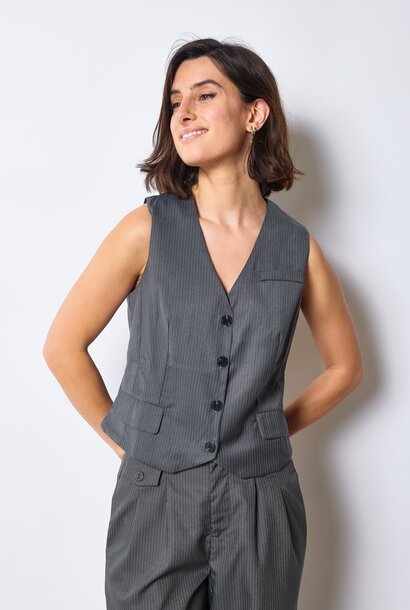 Roy classic gillet top Grey