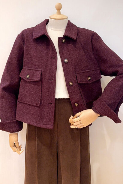 Freddie wool jacket Prume Bugundy
