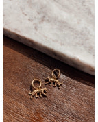 Leopard bedal earrings Gold-1