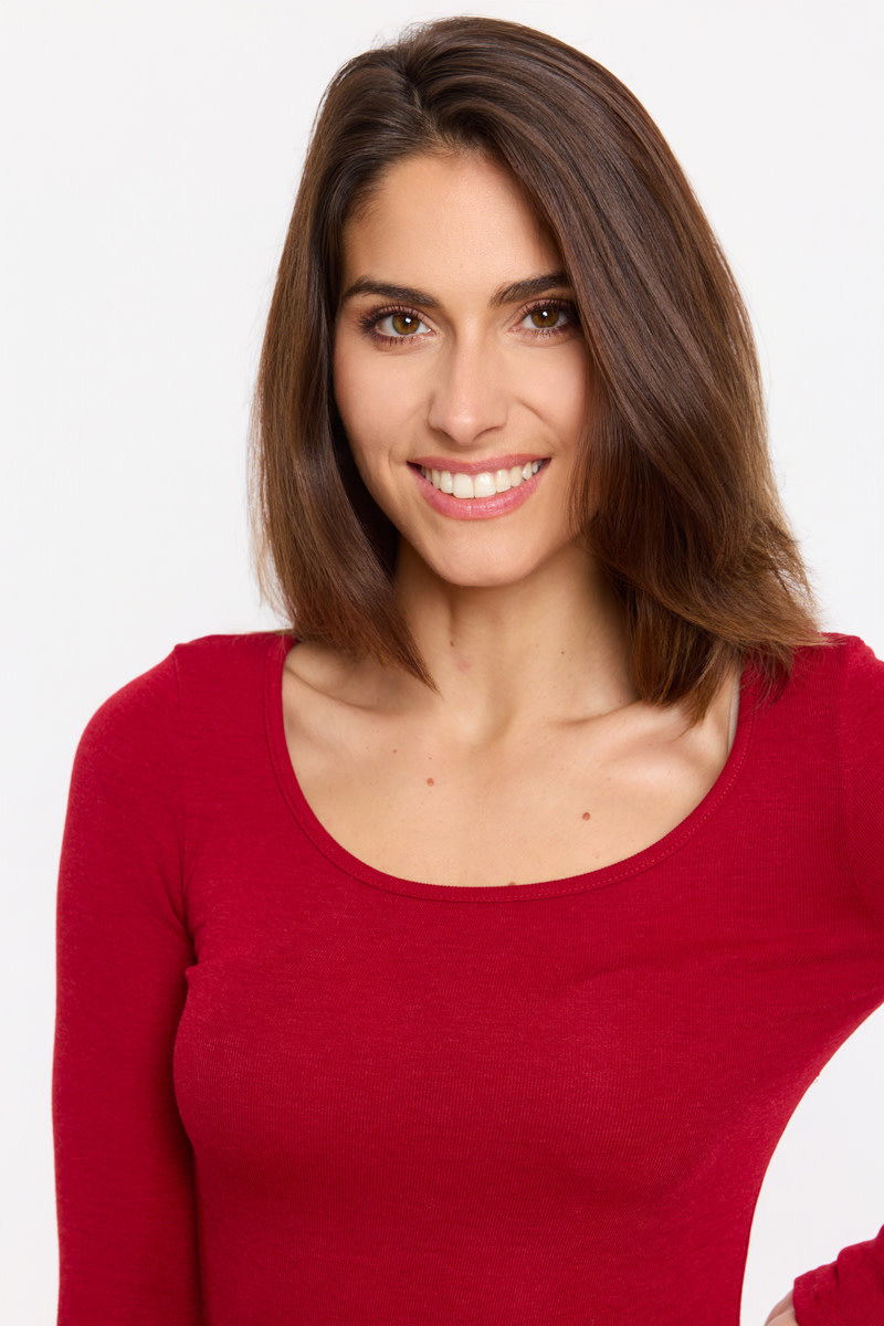 Julien soft t-shirt Burgundy-2