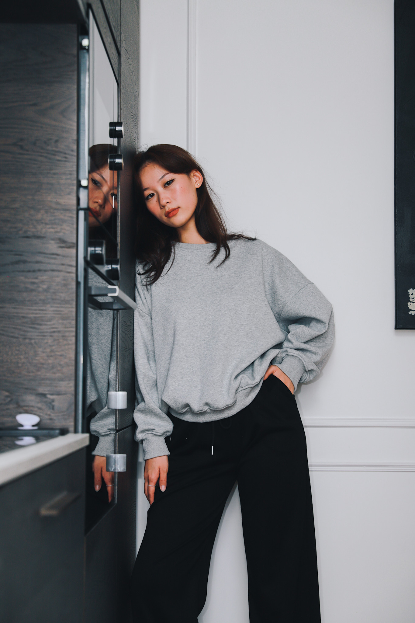 Kayne essentail sweater Grey-1
