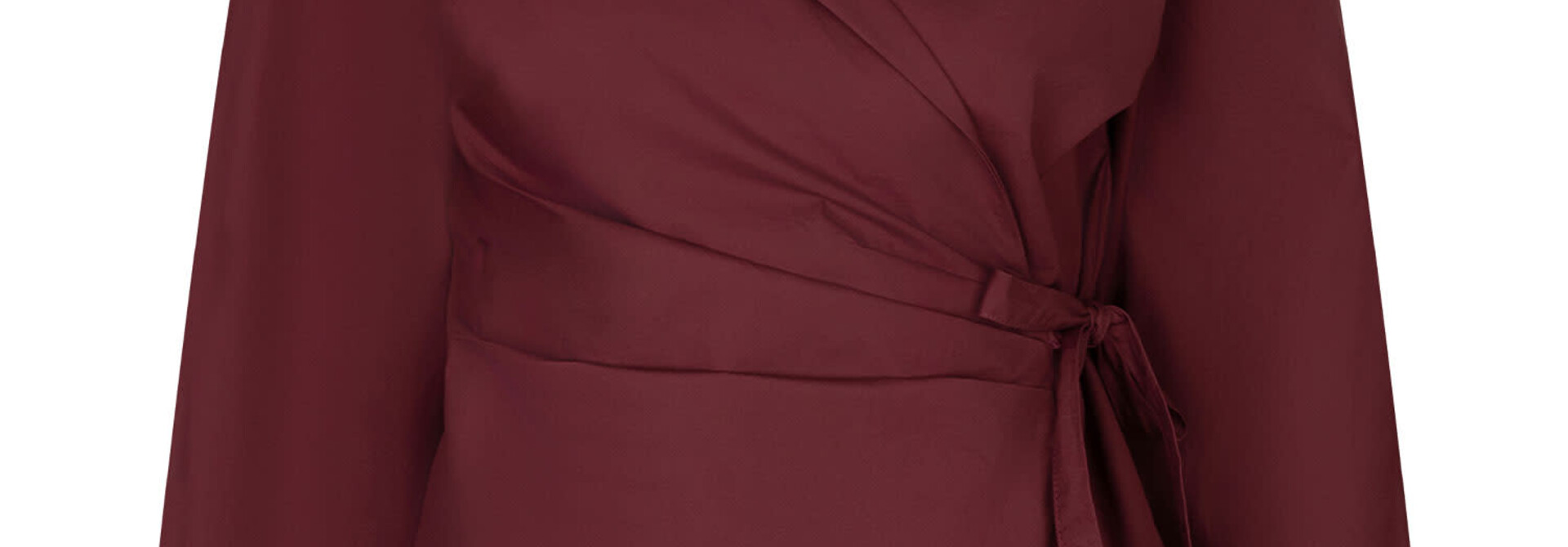 Christy cache-coeur blouse Burgundy